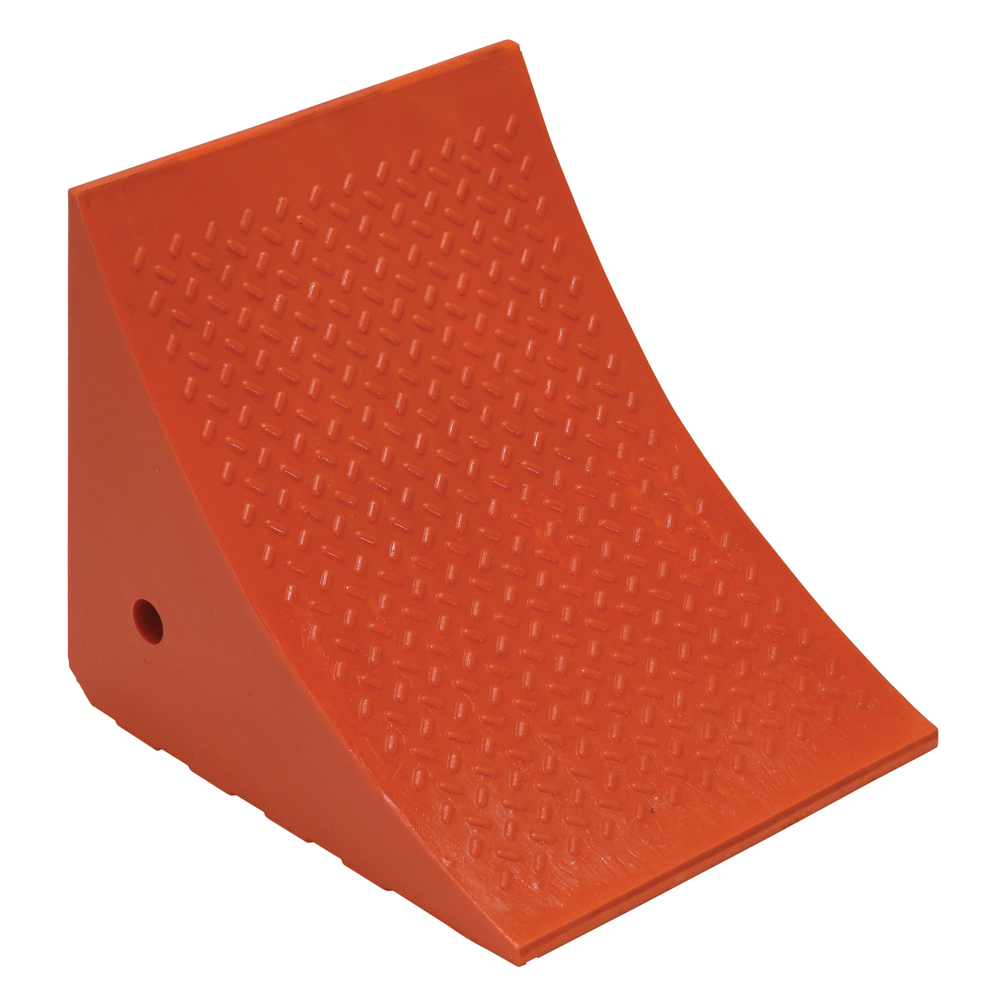 Vestil Jumbo Wheel Chock - 17.5in. x 14.875in. x 15in., Urethane, Bright Orange, Model# URWC-25